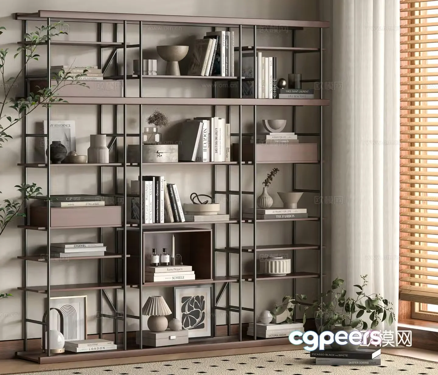 Modern shelf 3D model