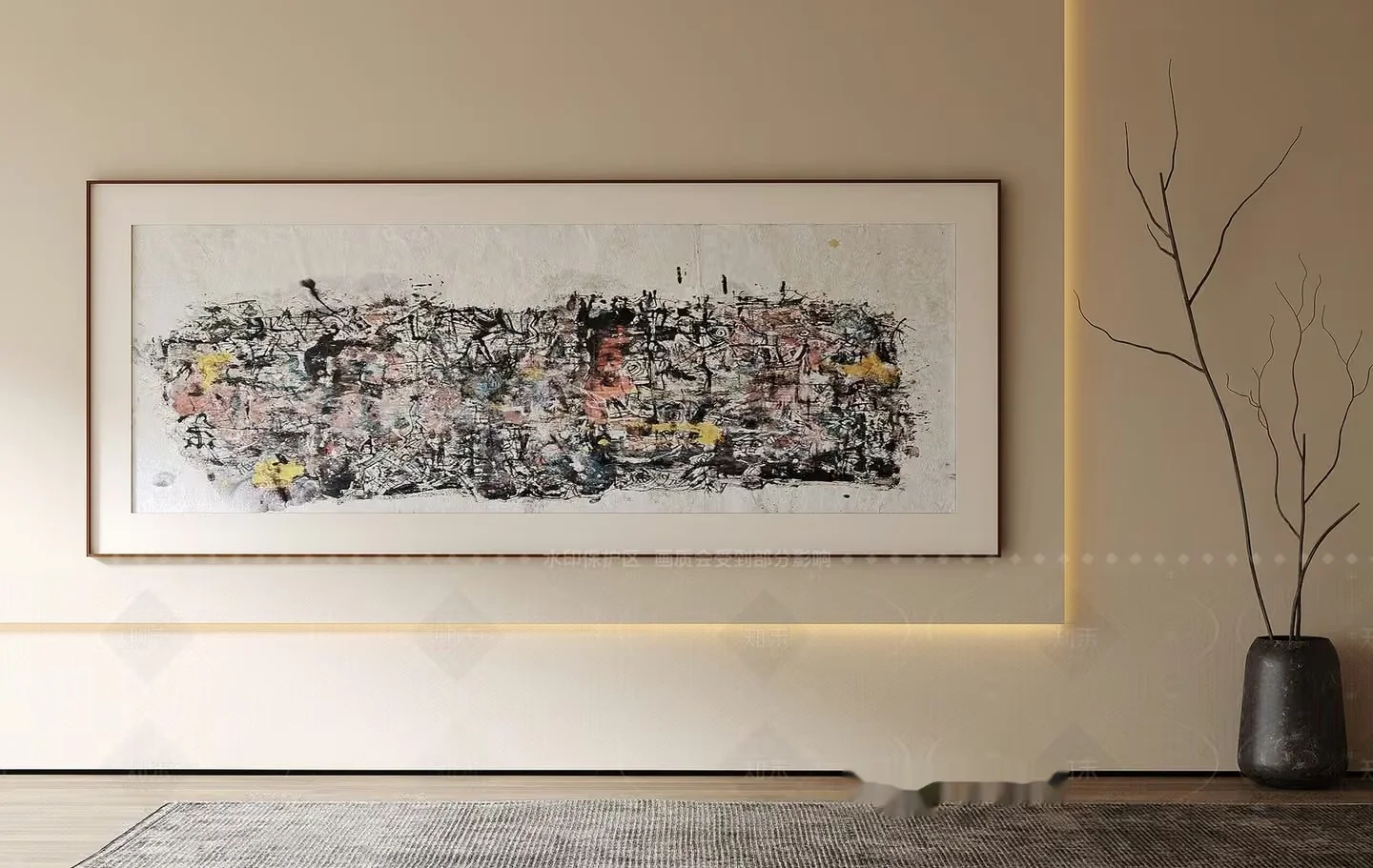 Modern Abstract Painting 3D Model – 8947 – VRAY Render