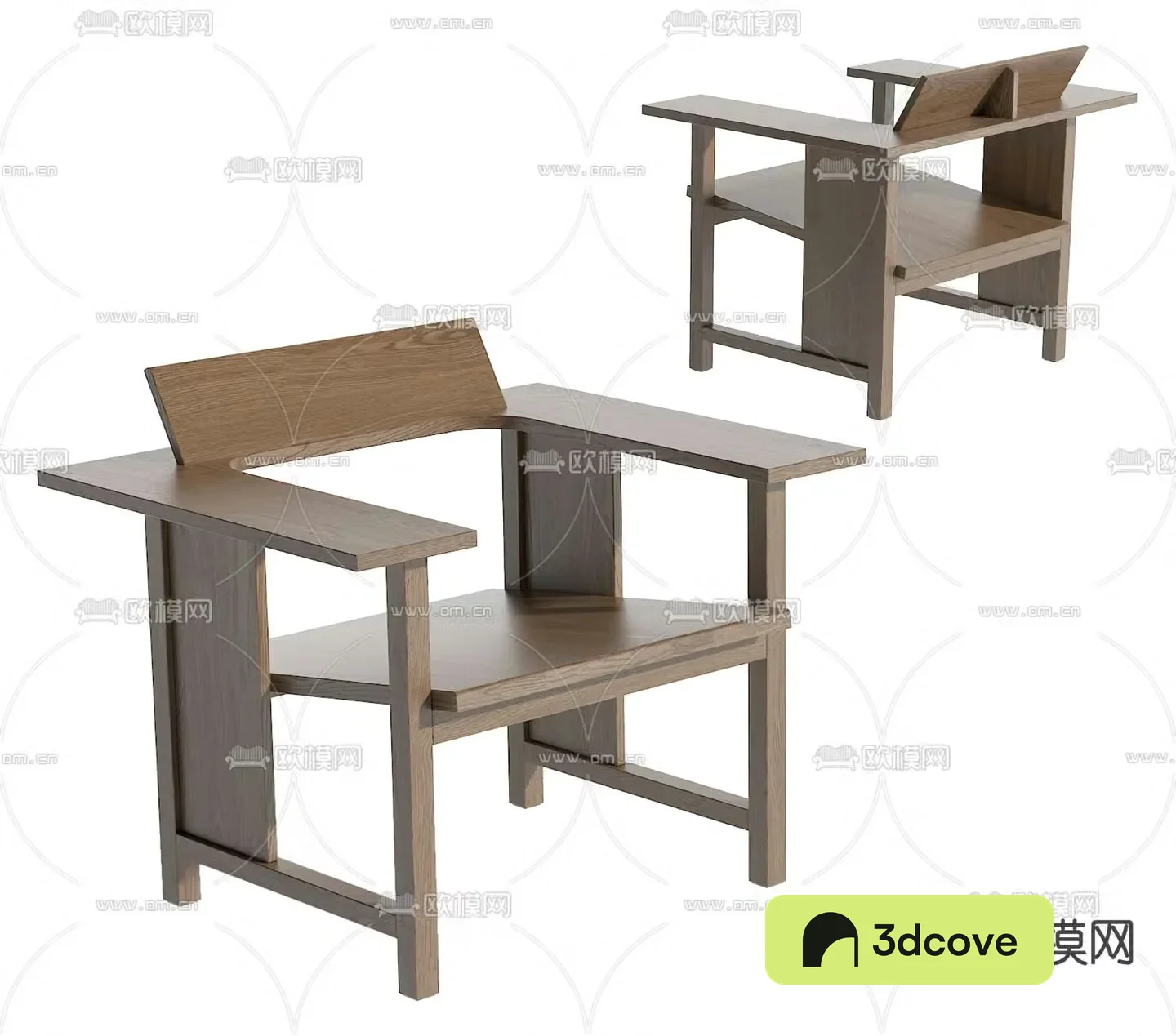 Wabi-sabi style leisure chair