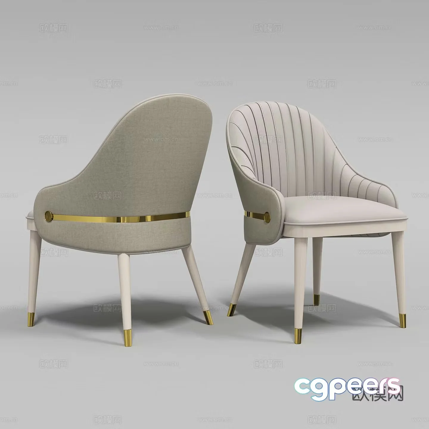 Modern dining chair 3d model