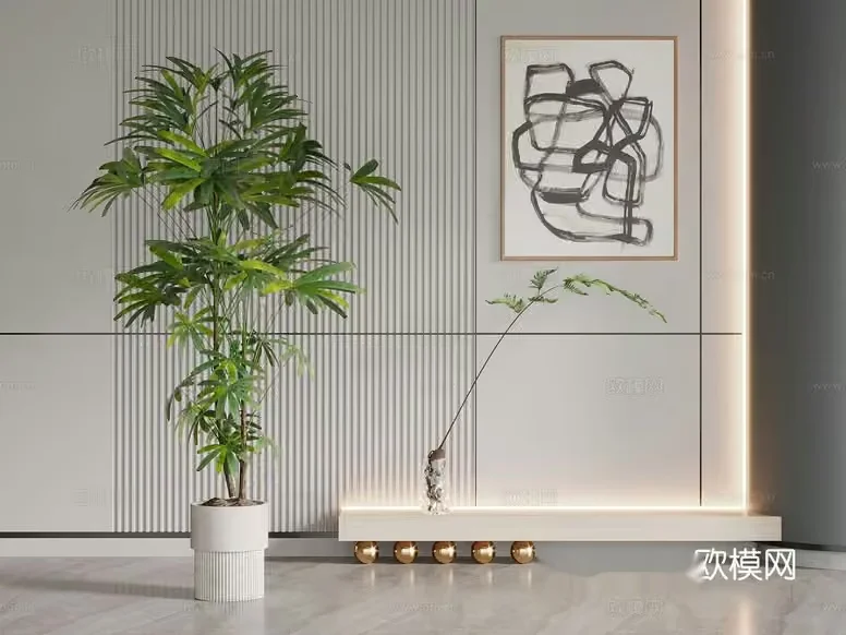 Modern Living Room 3D Model – 6438 – VRAY Render