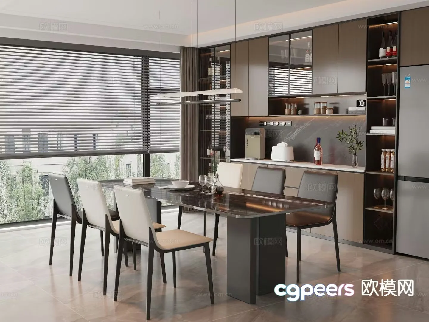 Italian restaurant 3d model