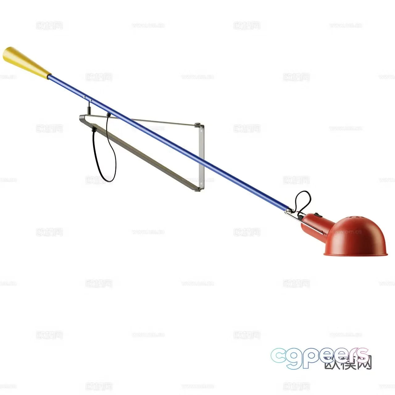 Flos modern wall lamp industrial style wall lamp classic wall lamp Internet celebrity wall lamp rocker arm wall lamp 3D model