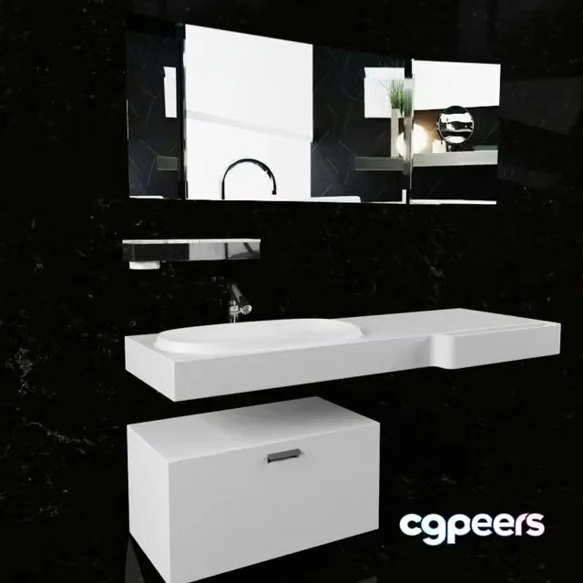 3ds Max Free – Agape washbasin