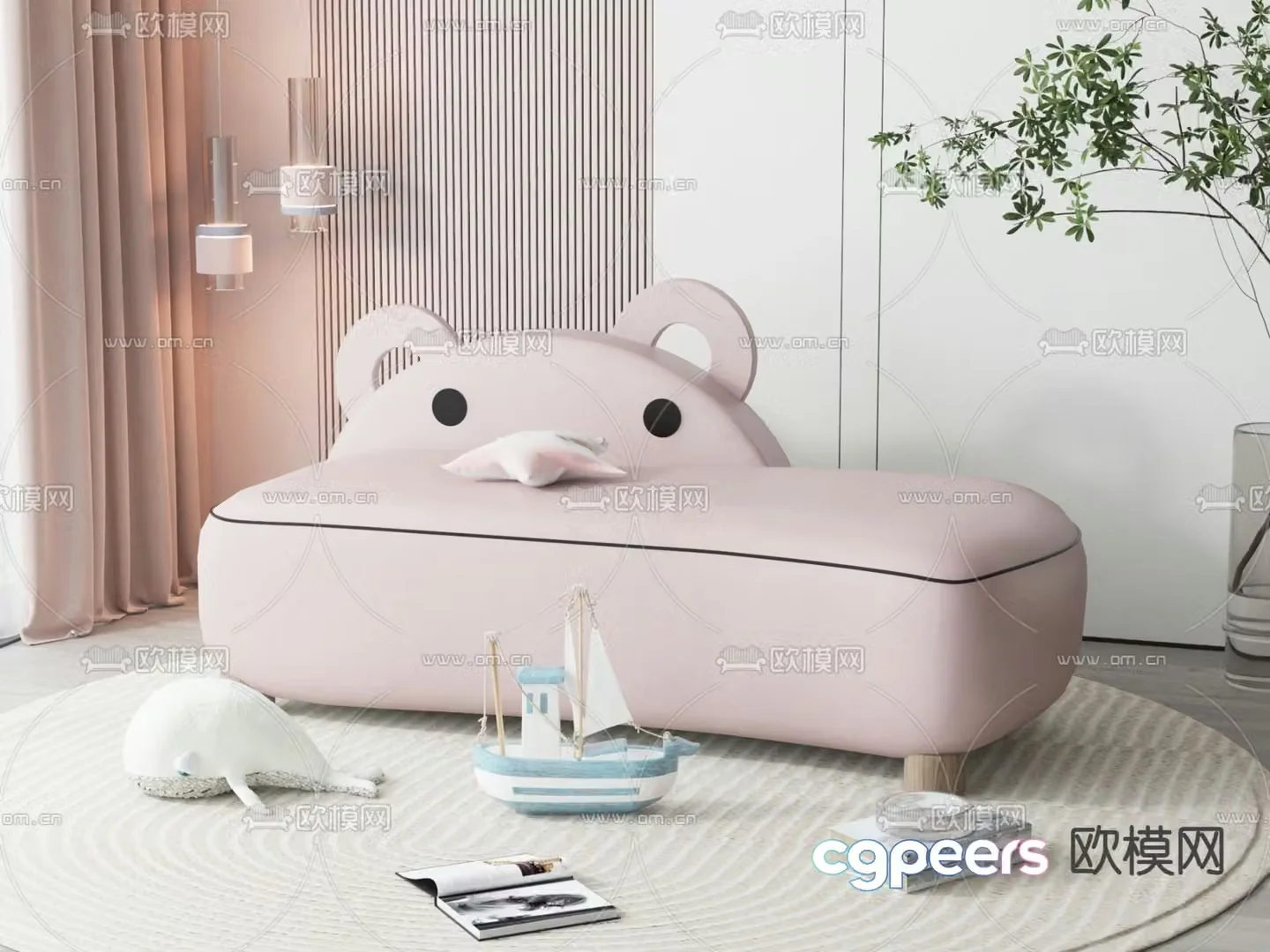 Children’s sofa doll sofa 3d model