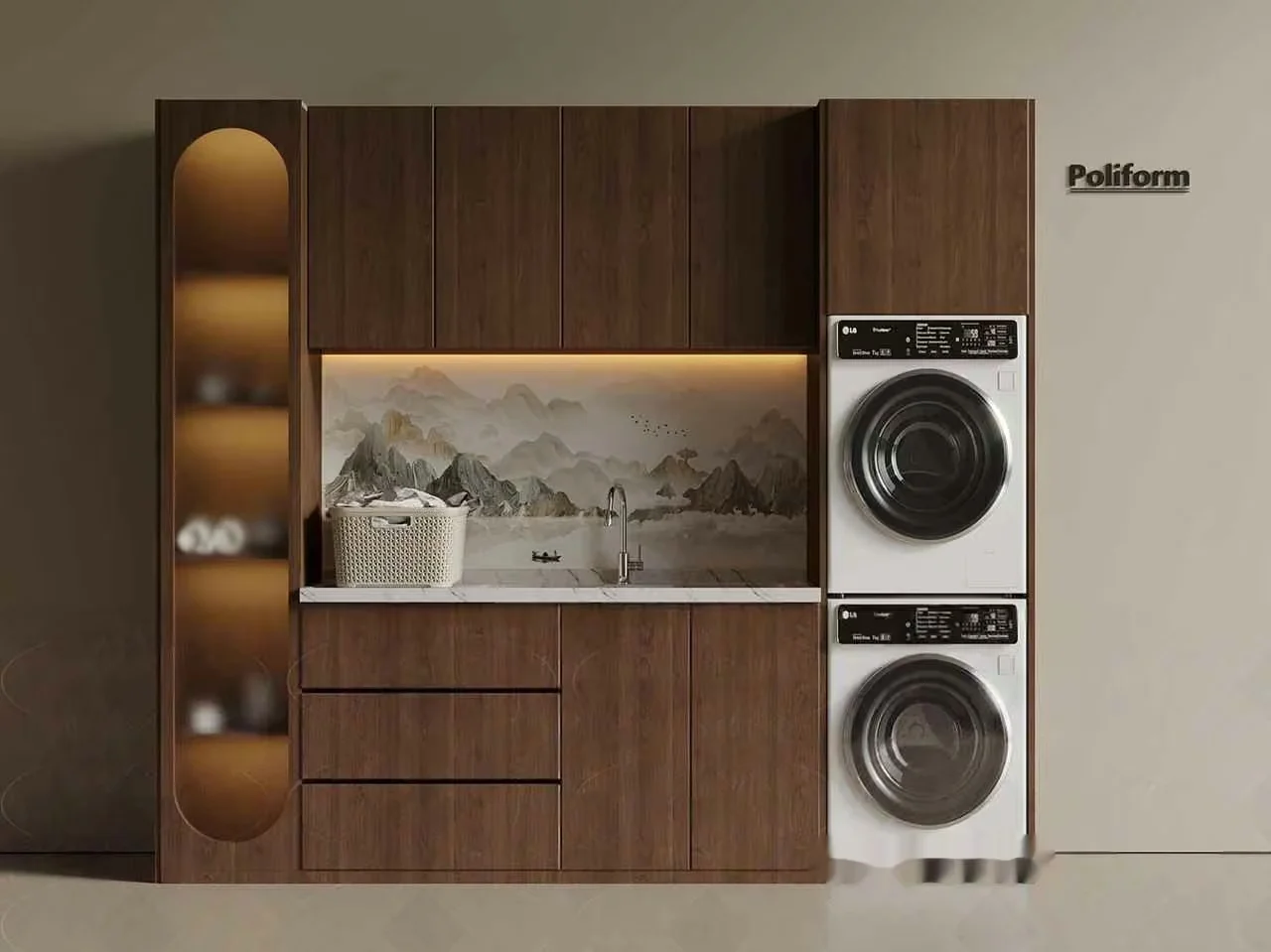 Modern Laundry Room 3D Model – 12926 – VRAY Render