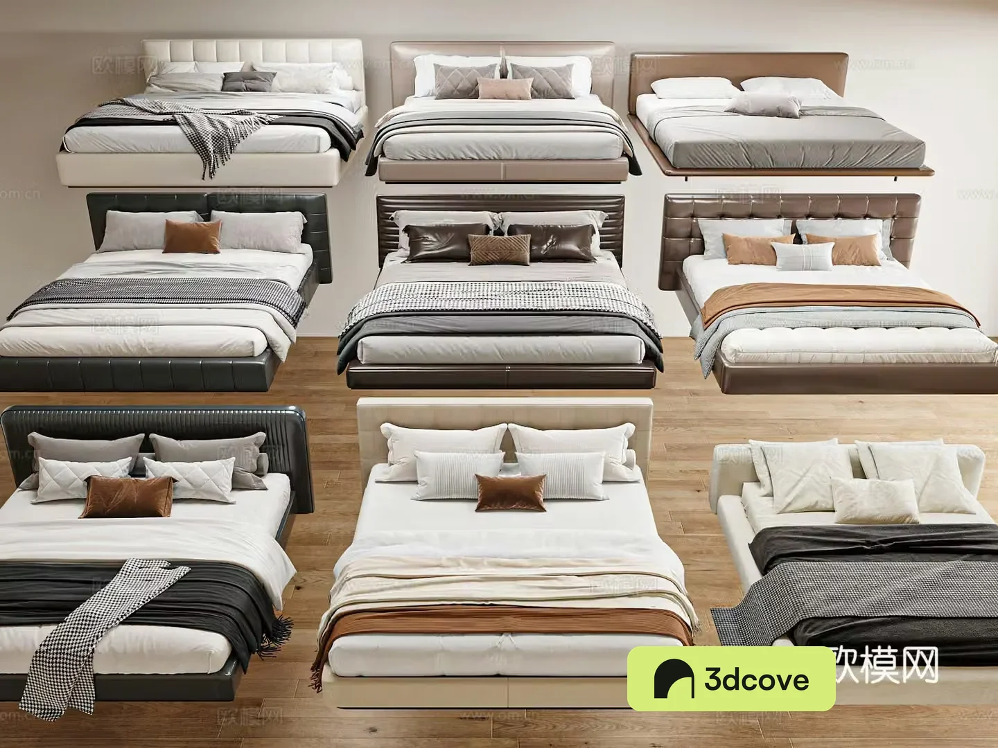 Modern Italian double bed