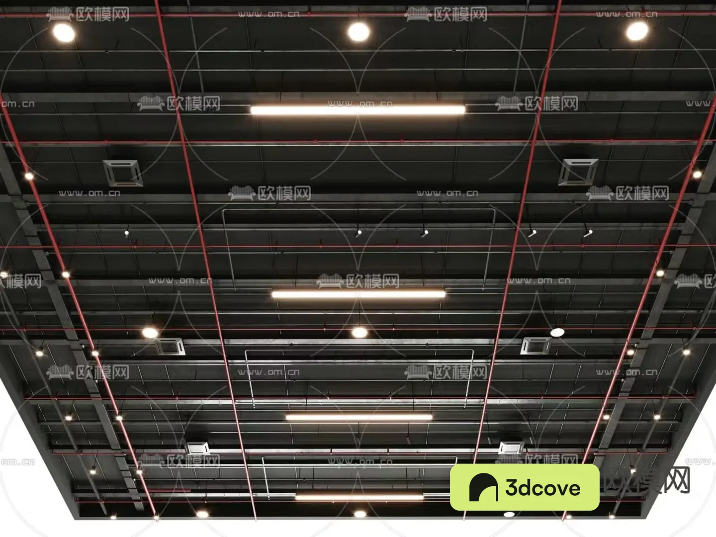 Ceiling Fire piping Ventilation piping