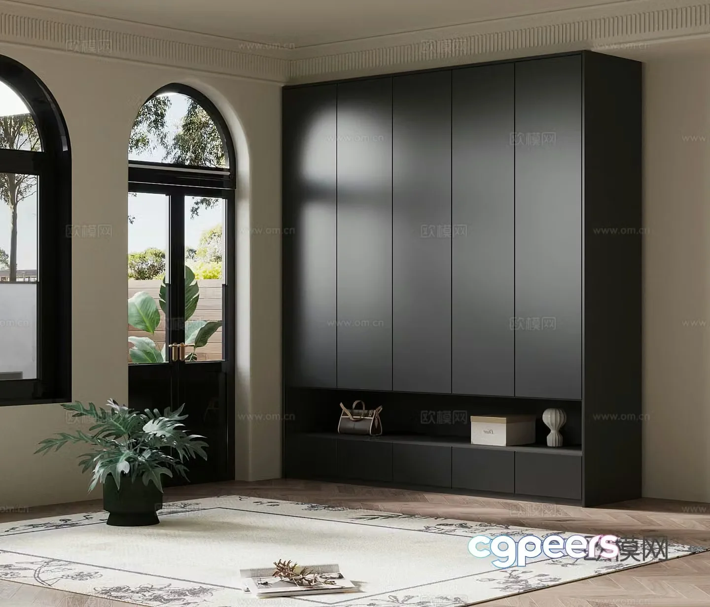 French wardrobe 3d model