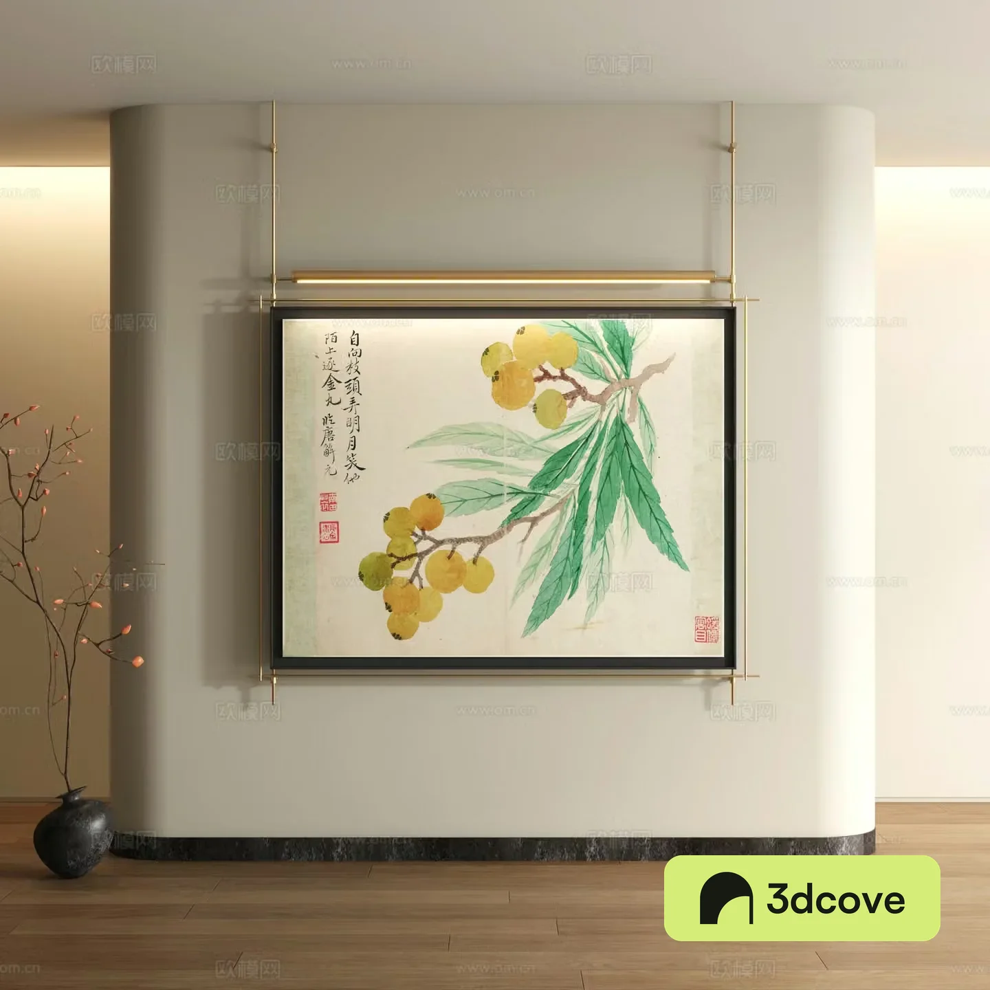 Song style decorative painting New Chinese style landscape painting