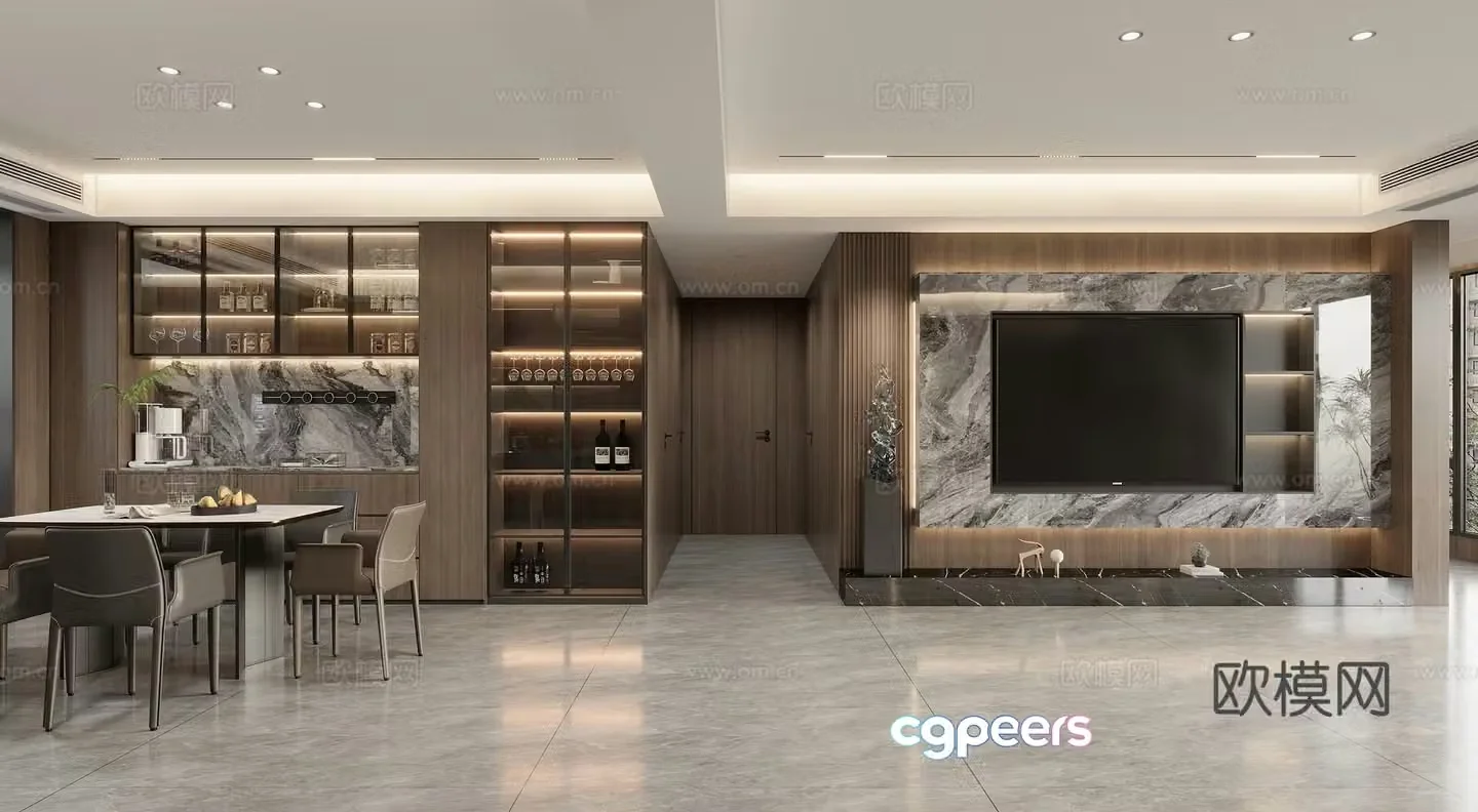 Italian restaurant 3D model