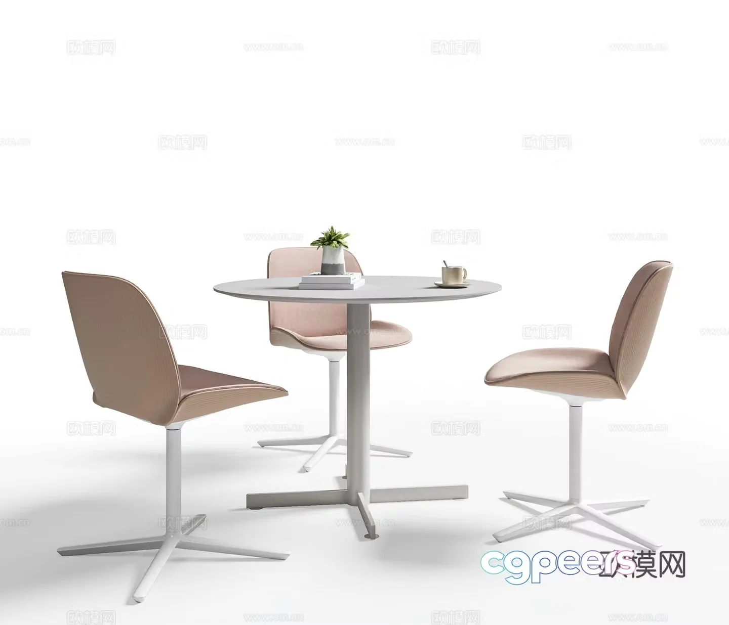 Modern casual table and chairs negotiation table and chairs coffee shop table and chairs chairs round table and chairs office desk and chair 3d model