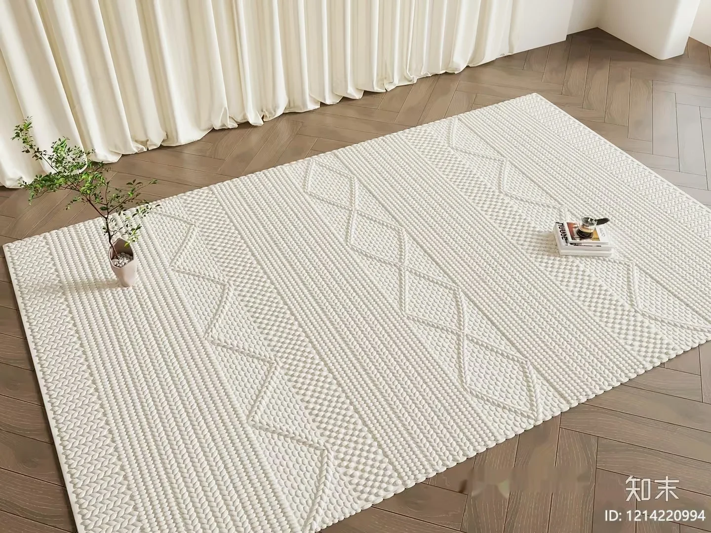 Modern Living Room 3D Model – 13752 – VRAY Render