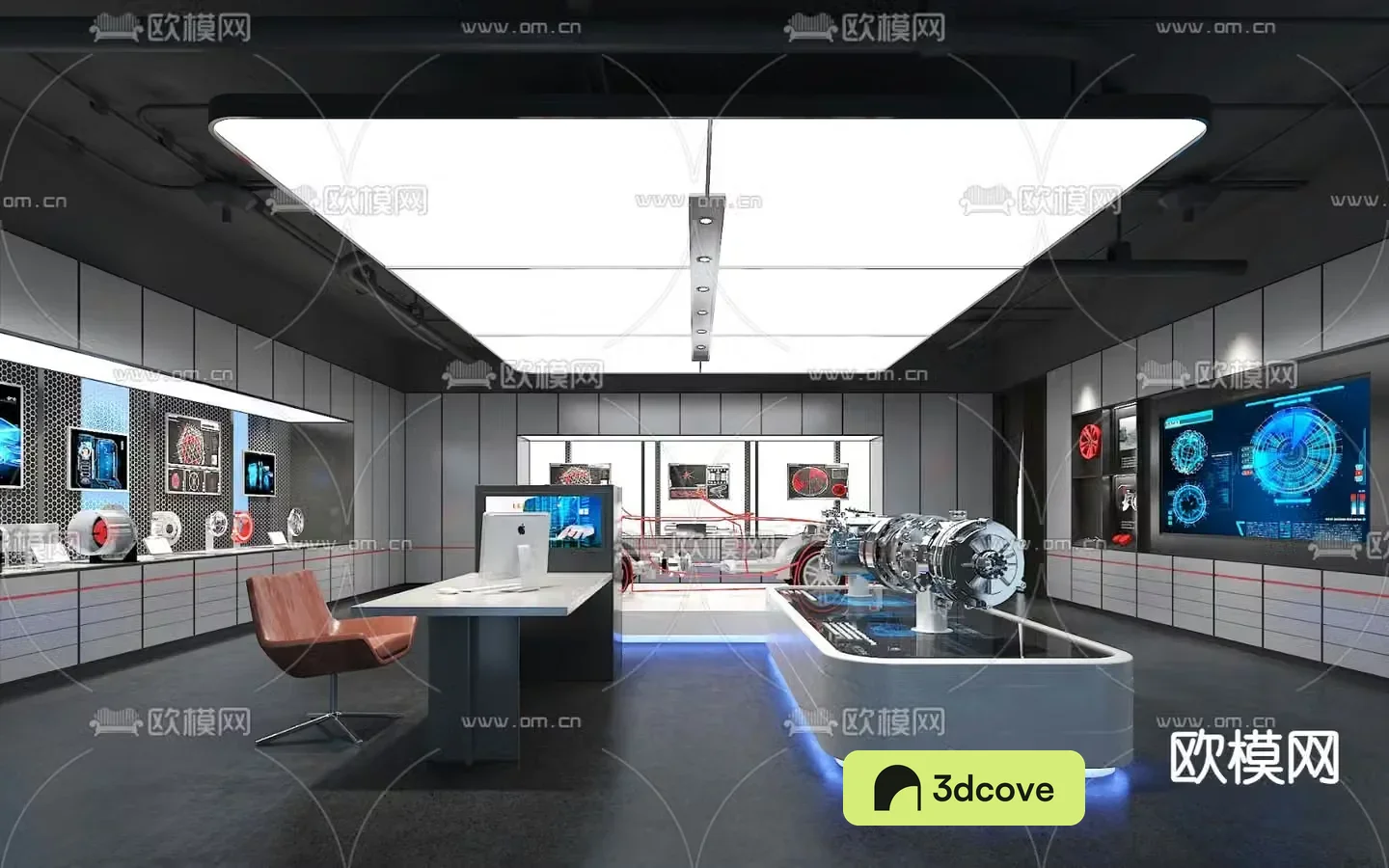 science and technology product achievement exhibition hall