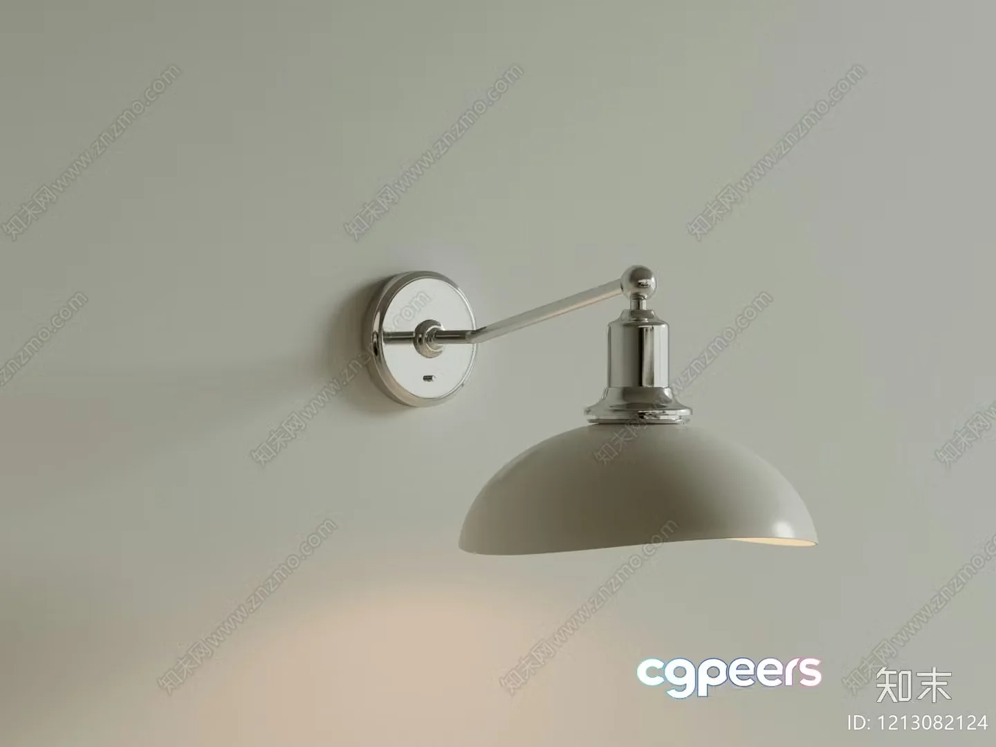 A Wall-Mounted Light Fixture 3D Model – 4451 – VRAY Render