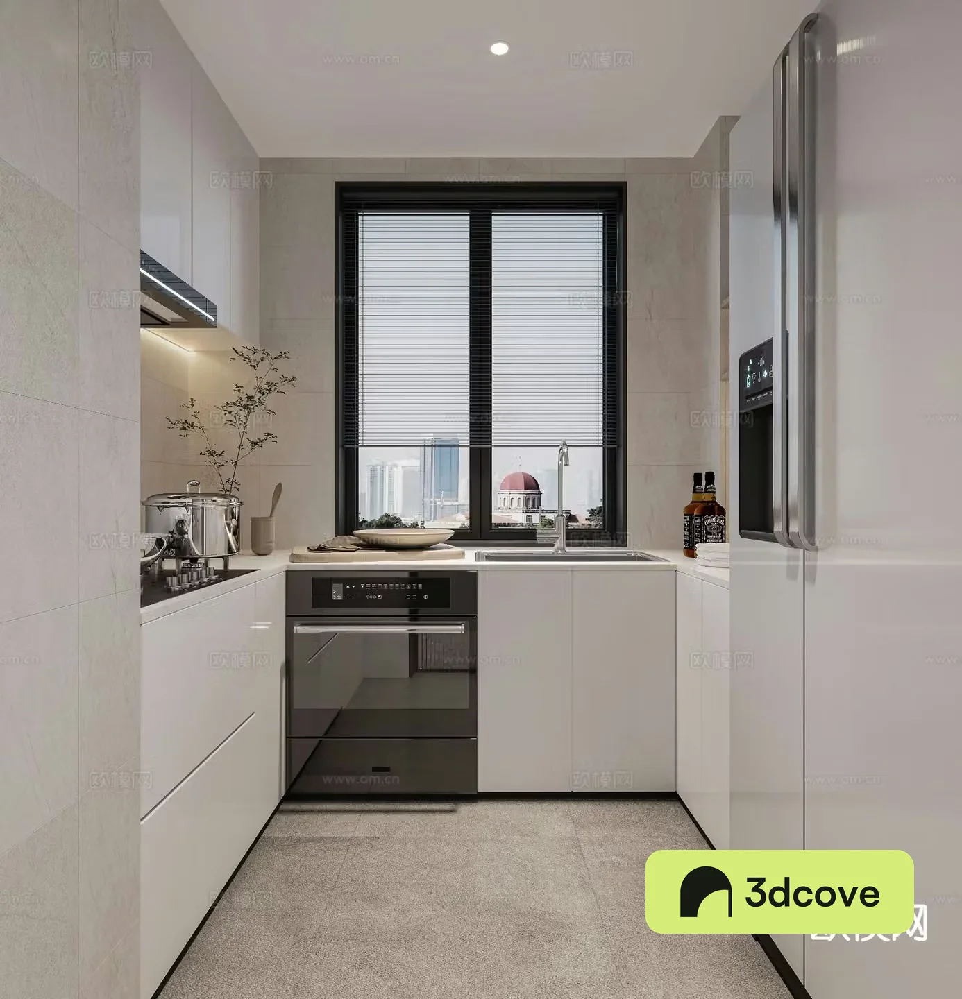 modern kitchen cabinet