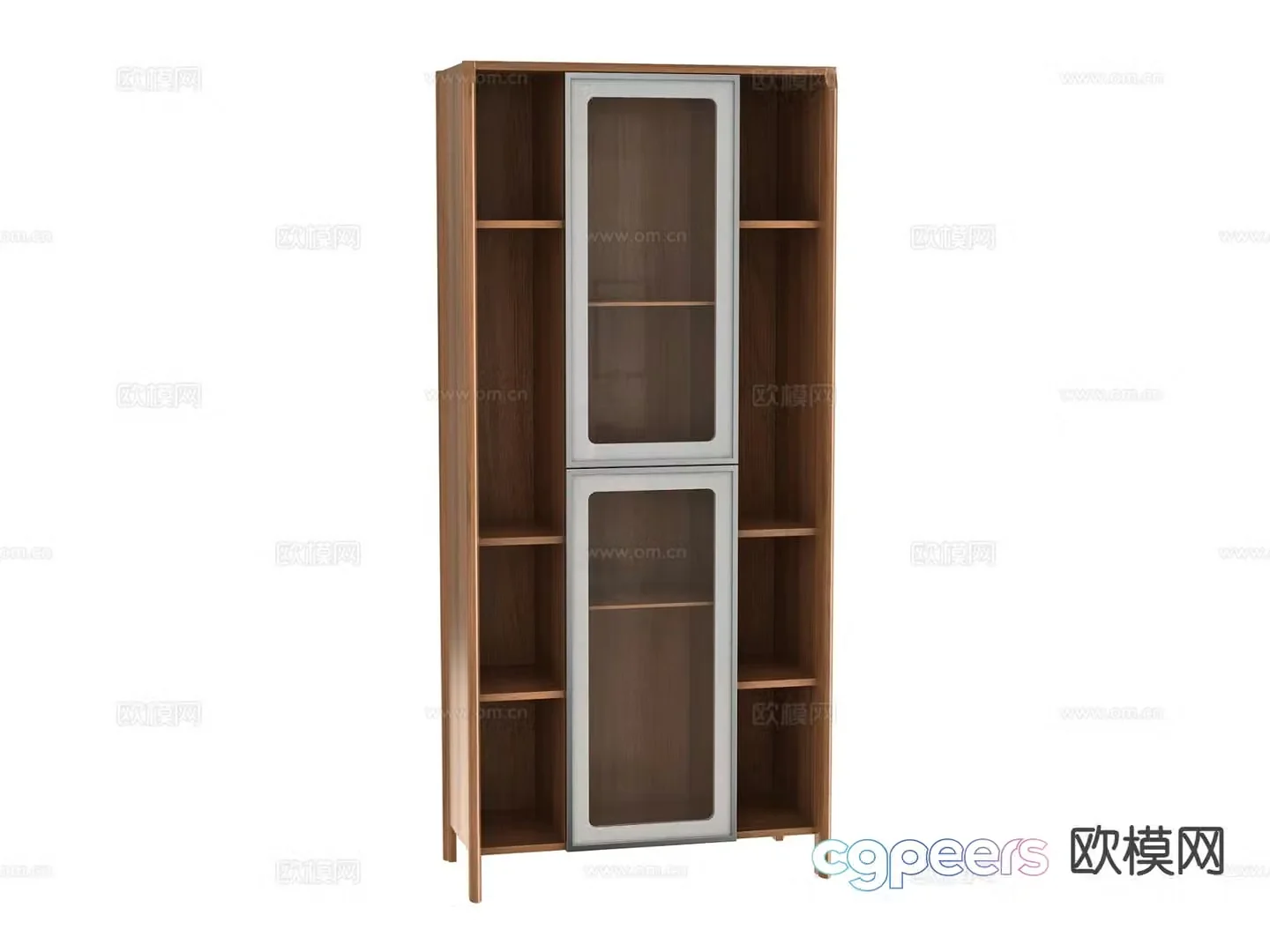 Modern bookcase decorative cabinet 3d model