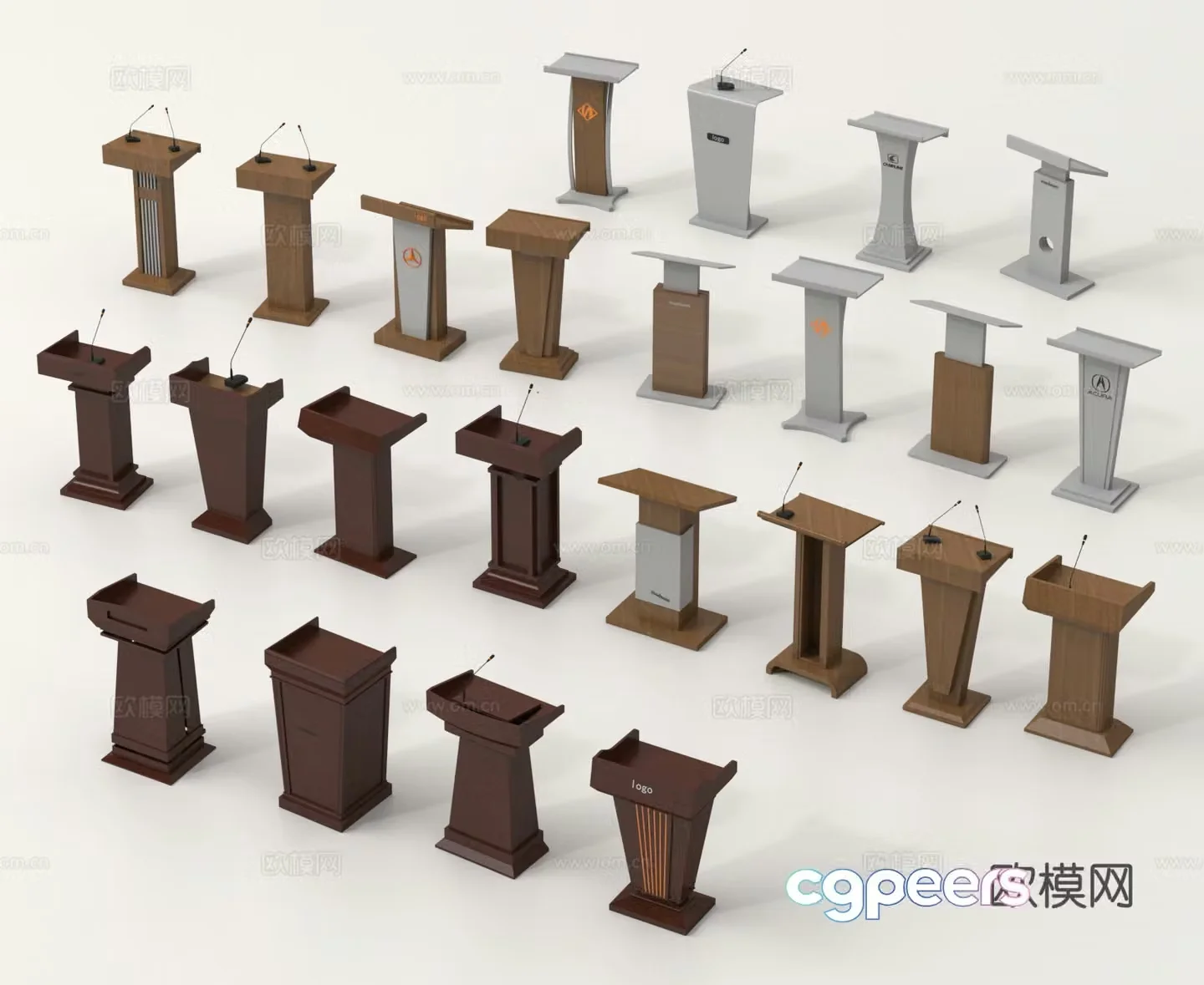 podium award podium podium podium speaking podium hosting podium 3d model