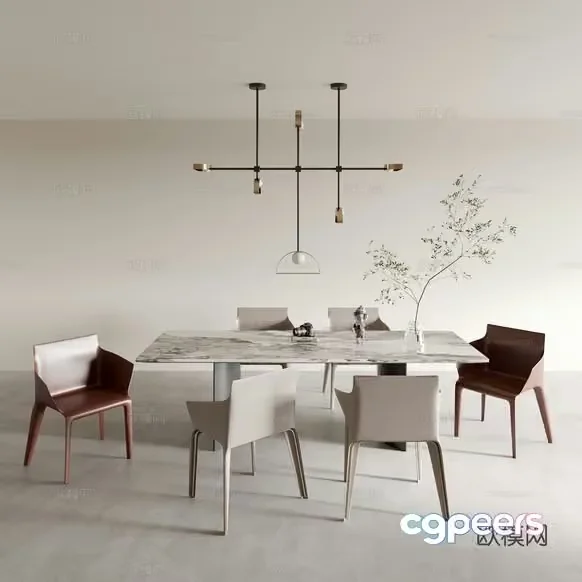 Modern Dining Room 3D Model – 15318 – CORONA Render
