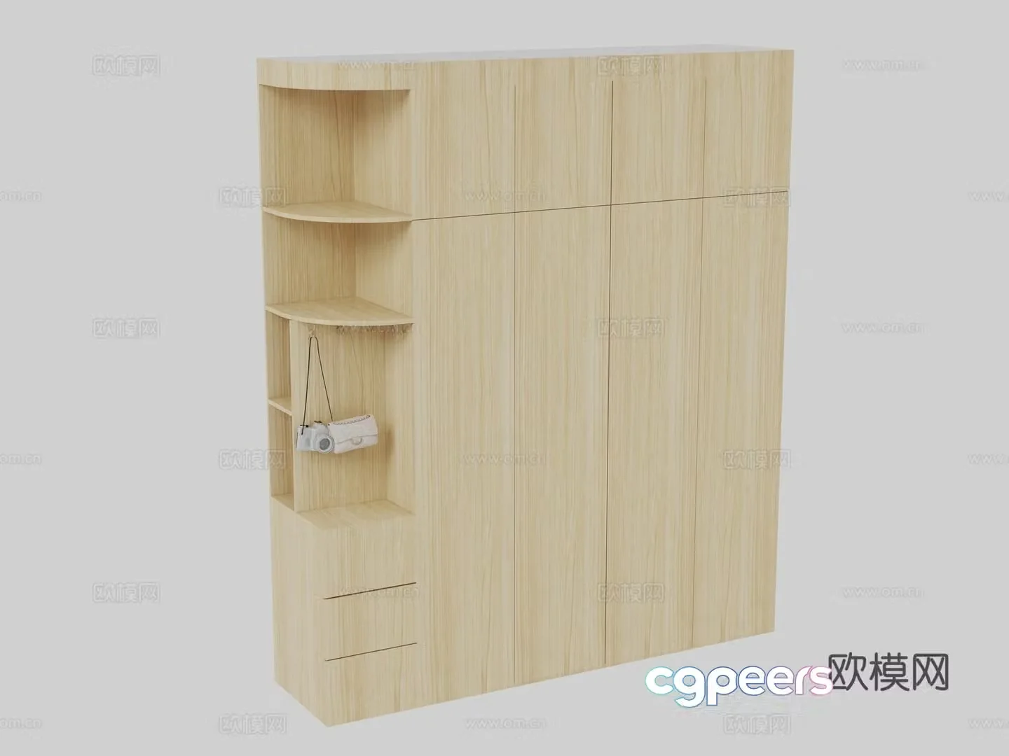 Open wardrobe 3d model