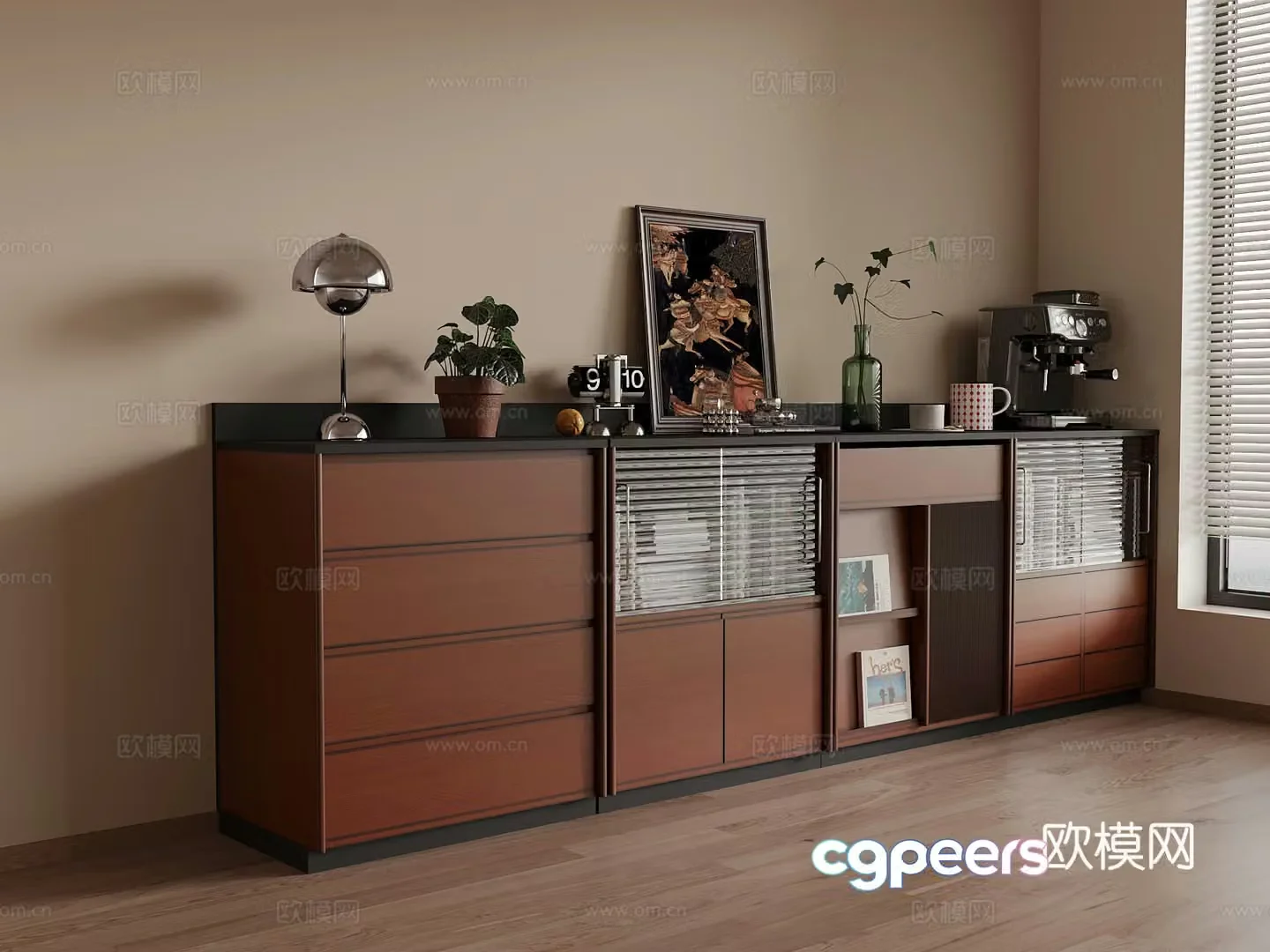 Middle-aged sideboard 3D model