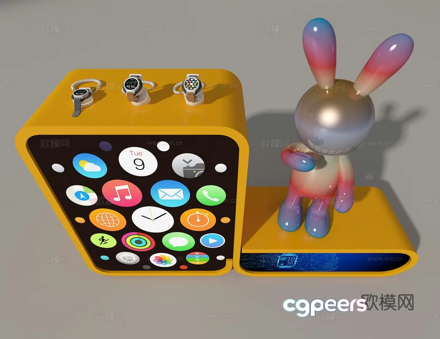 Smart watch booth 3d model