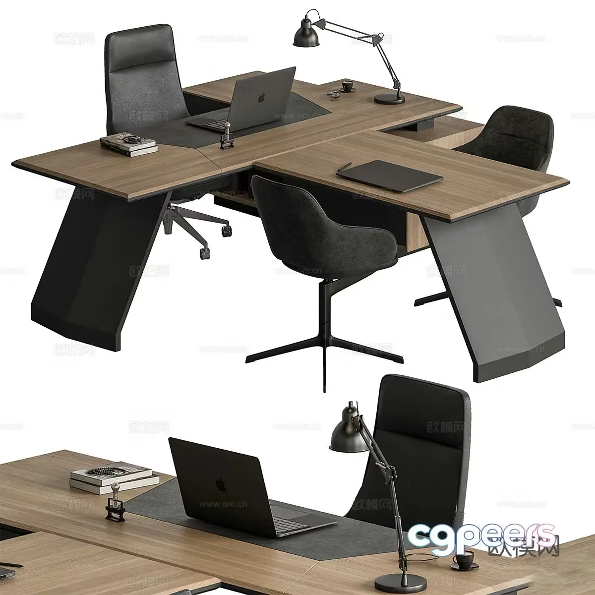 Modern Italian office desk chair 3d model