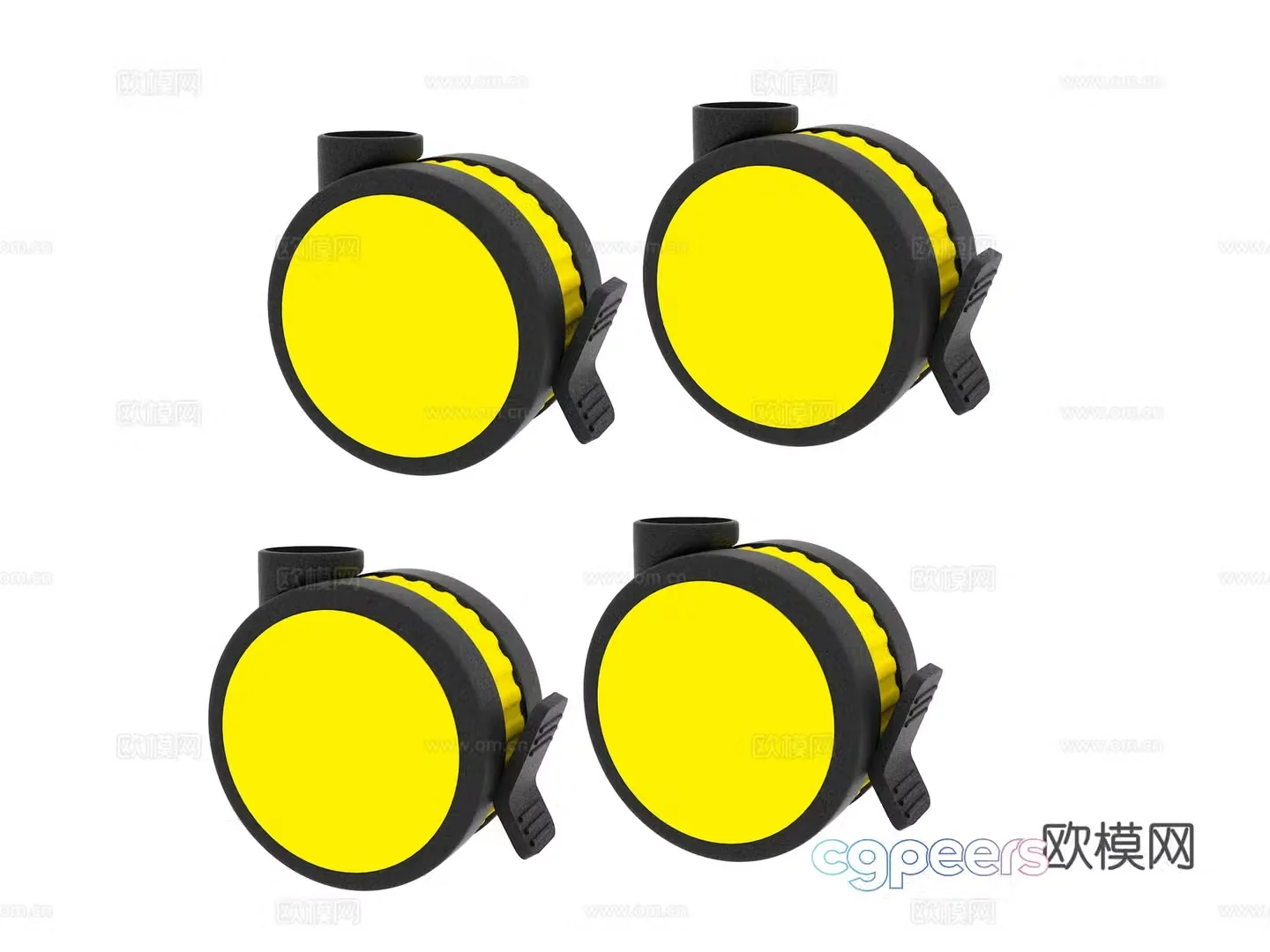 Hardware wheel swivel caster 3d model
