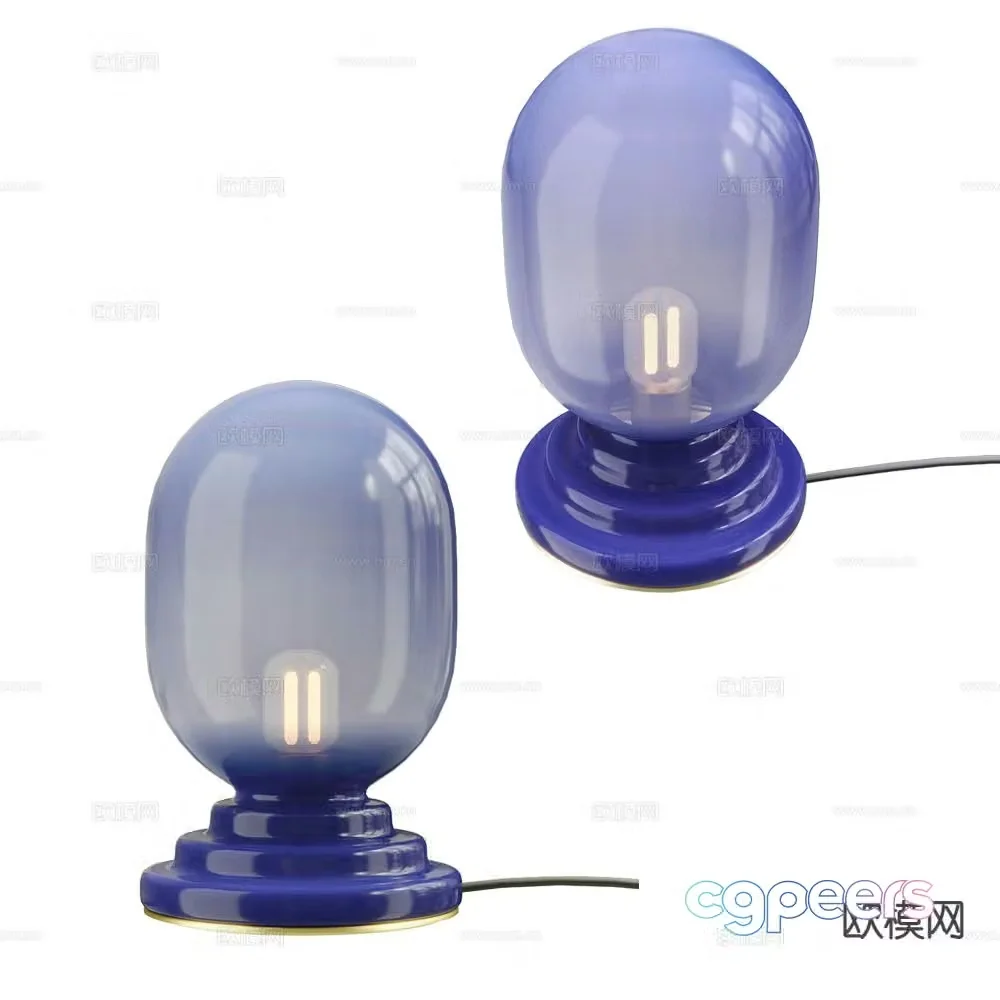 DECHEM simple table lamp glass table lamp 3d model