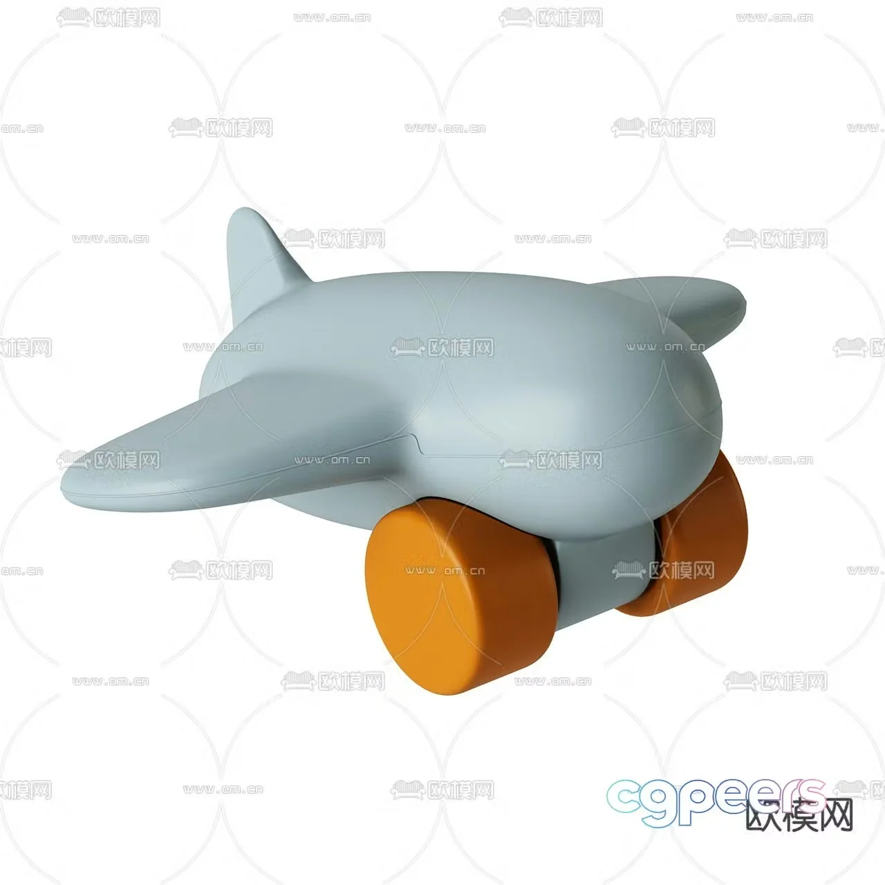 Modern children’s toy airplane 3d model