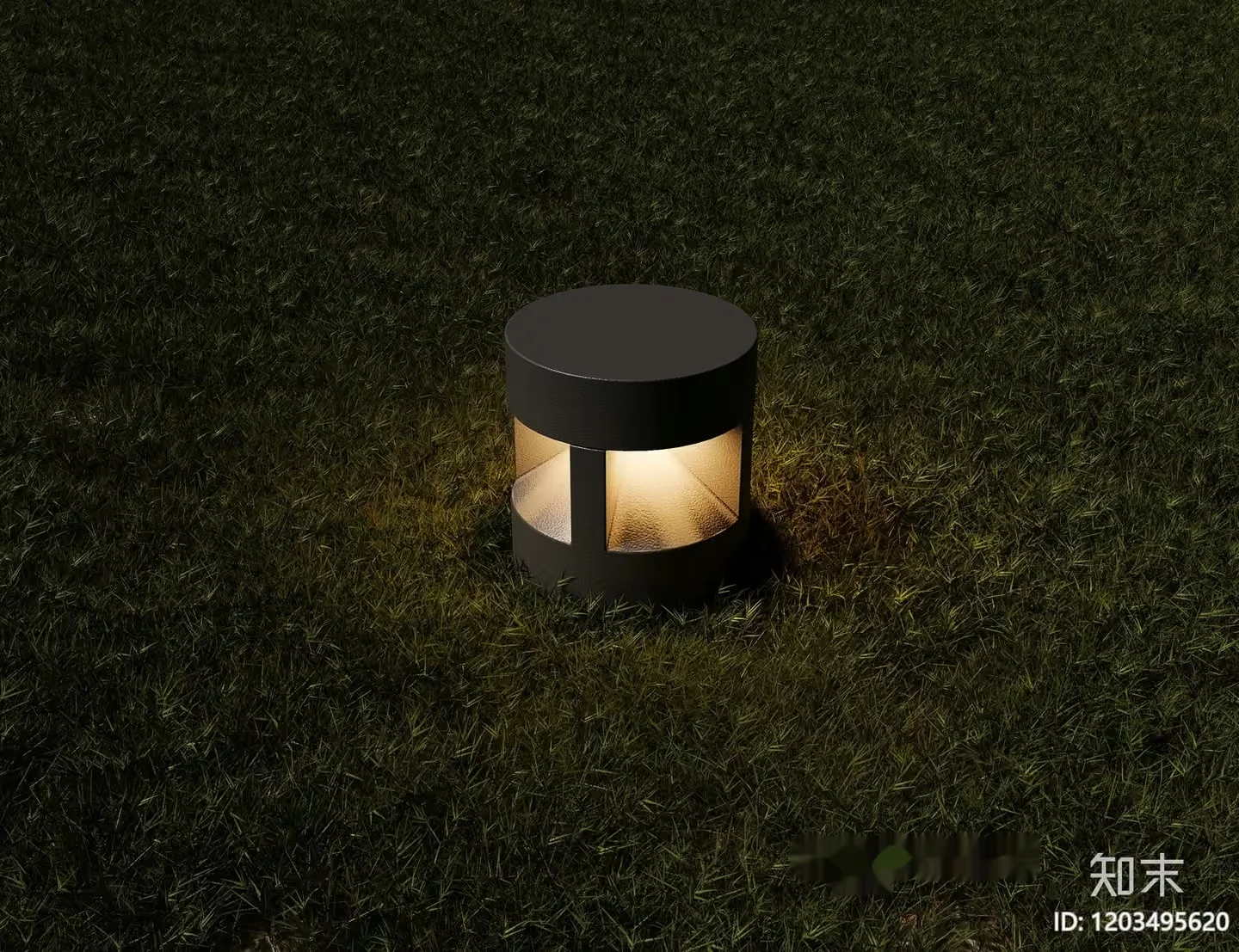 A Small Outdoor Light Fixture 3D Model – 1334 – VRAY Render