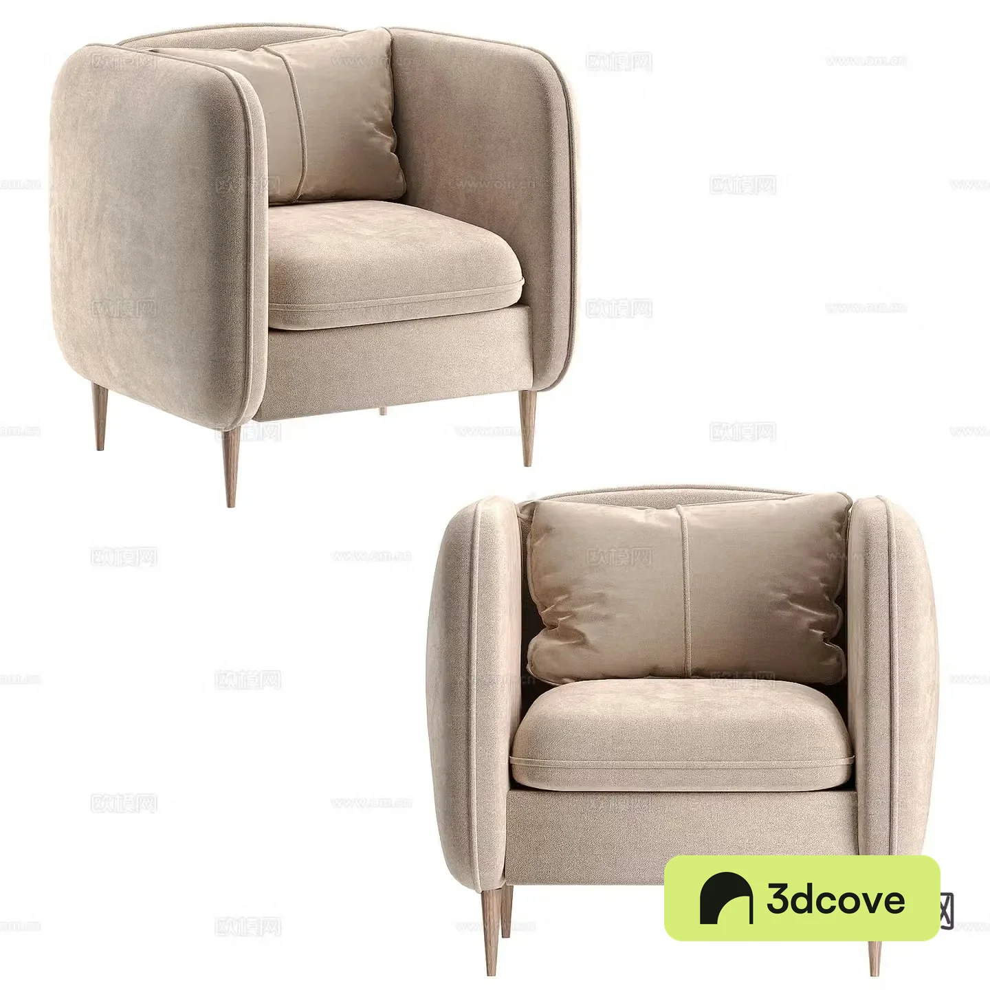 Single sofa armrest sofa