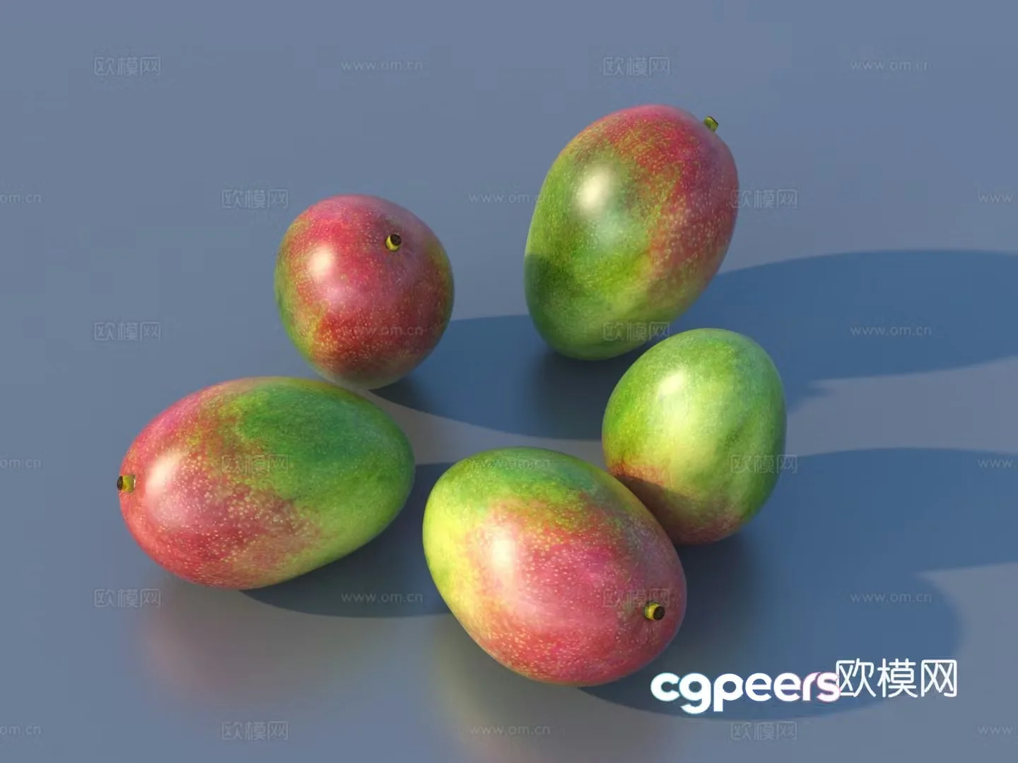 Mango Fruit Food 3D model