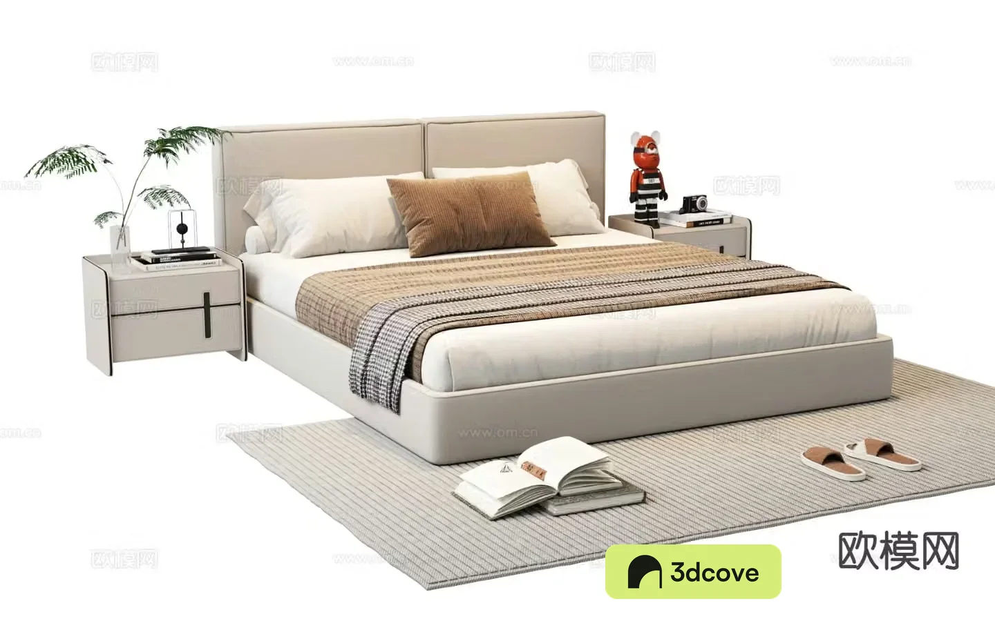 Modern double bed