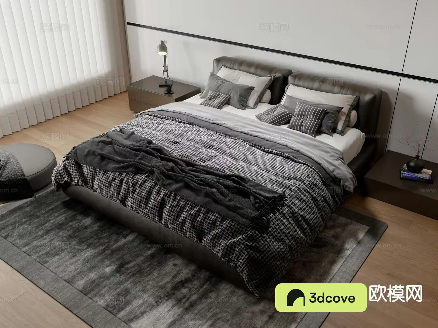 Modern double bed