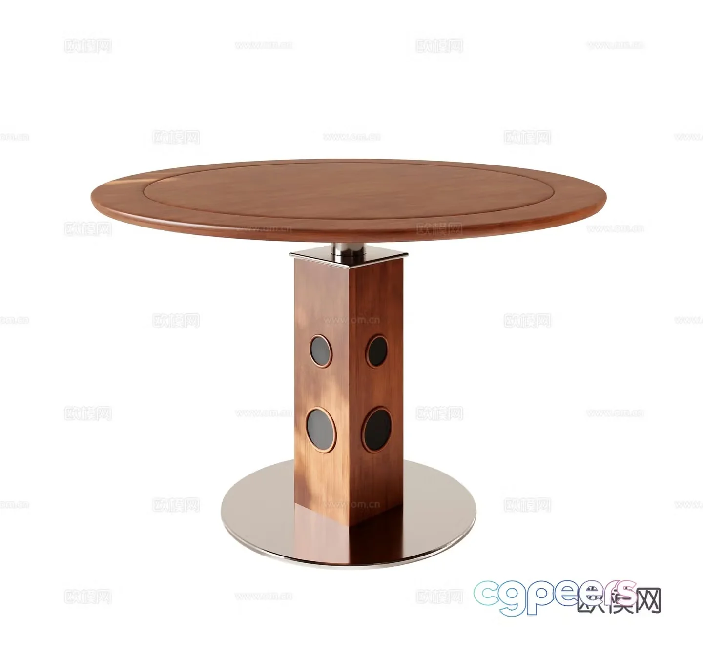 Medieval style dining table 3d model