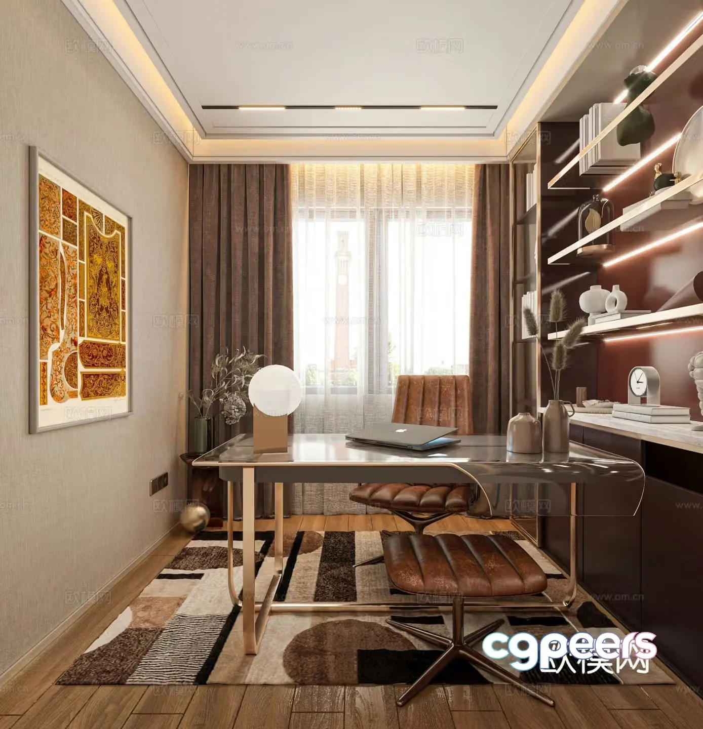 Medieval study 3d model