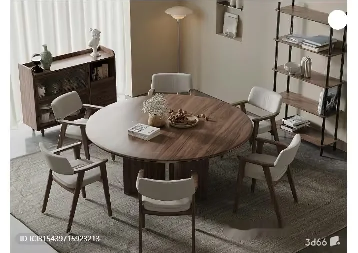 Mid-Century Modern Dining Room 3D Model – 1439 – VRAY Render