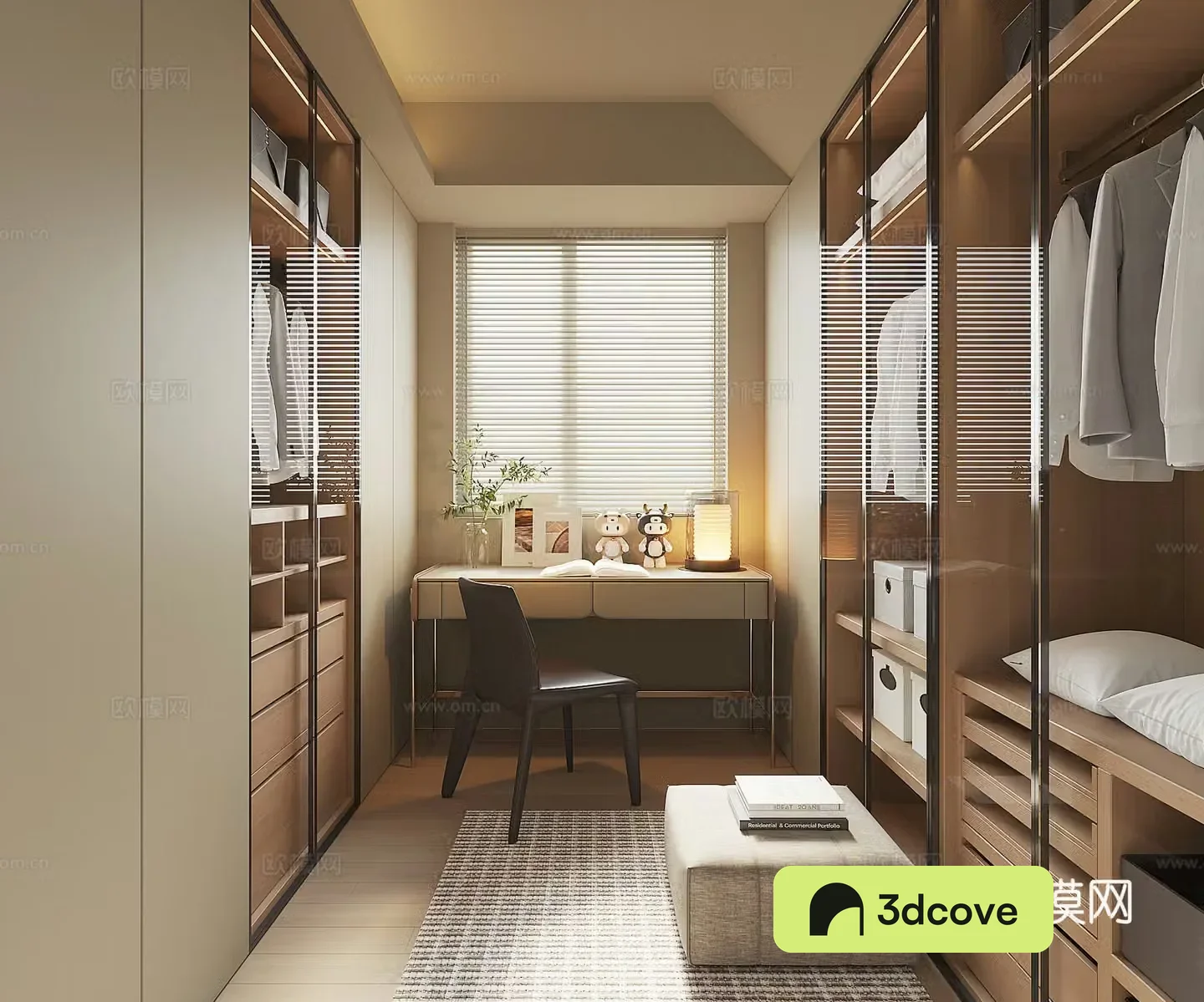 Modern home cloakroom