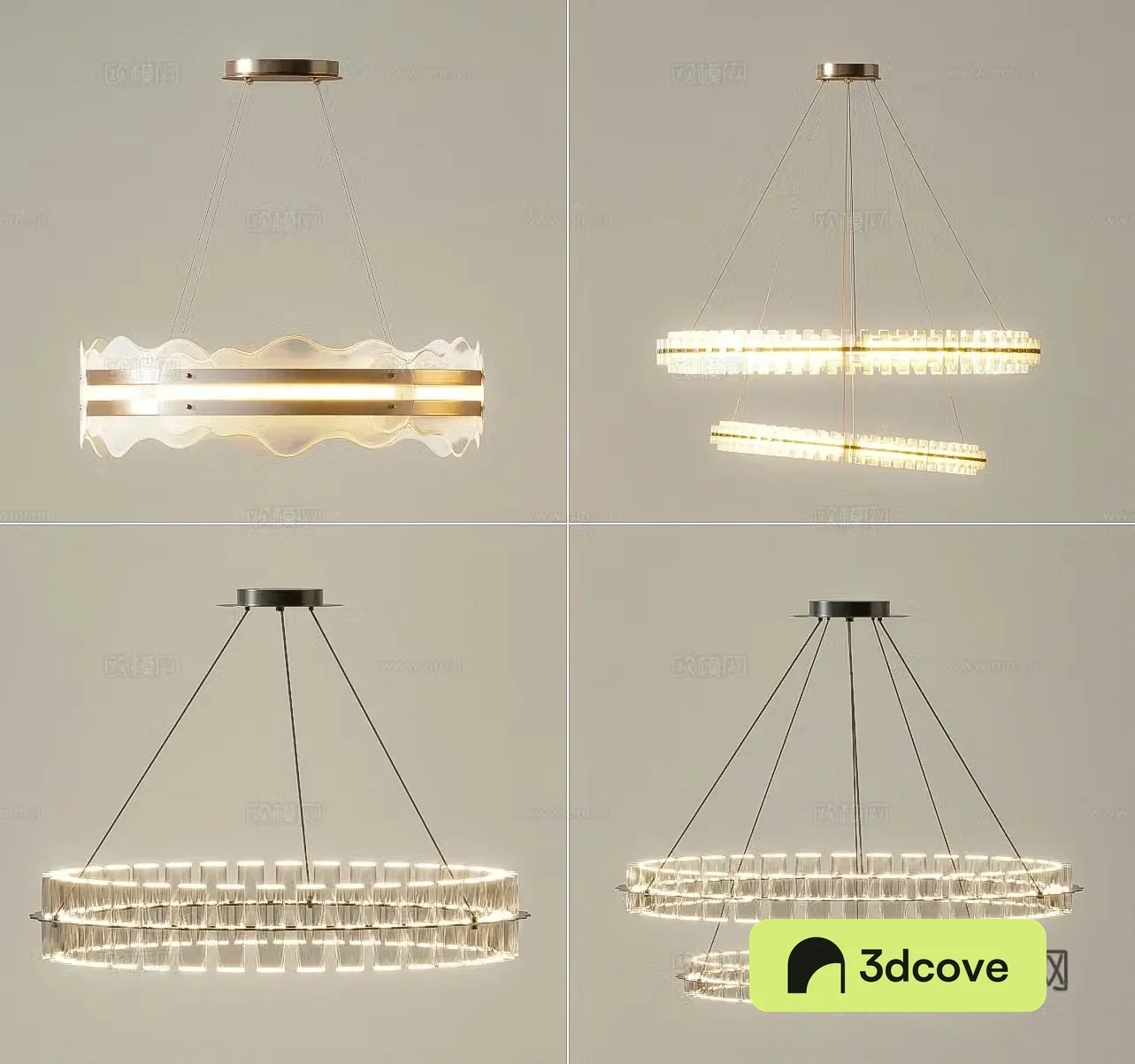 Light luxury ring chandelier