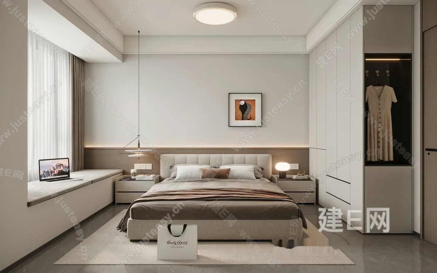 Cozy Bedroom 3D Model – 18790 – VRAY Render