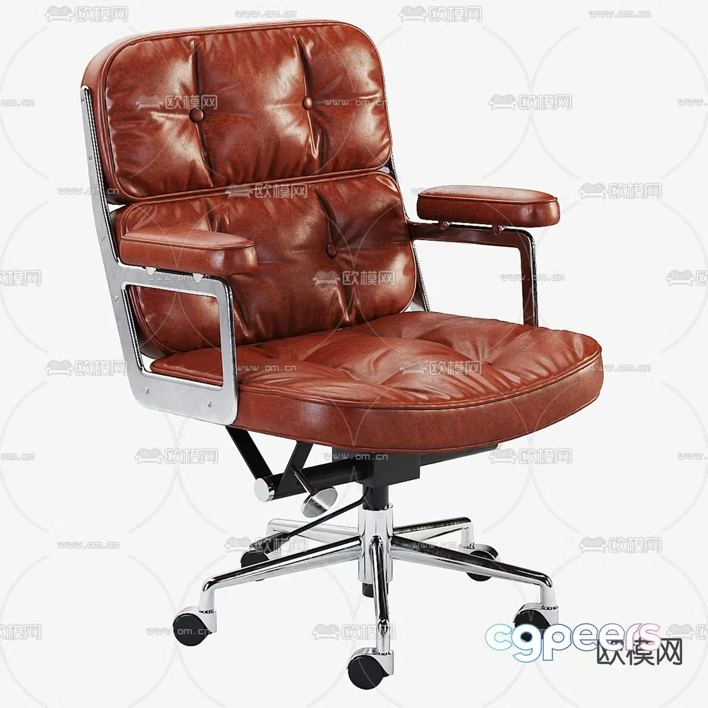 Modern single chair office chair 3d model