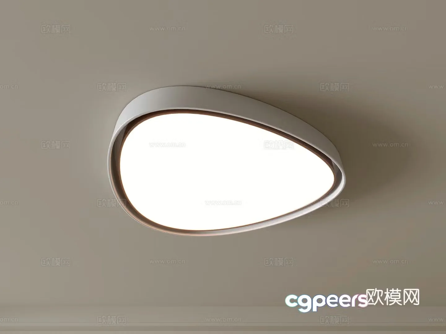 Modern ceiling lamp Geometric ceiling lamp Bedroom lamp Artistic shaped lamp Fashion living room lamp 3D model