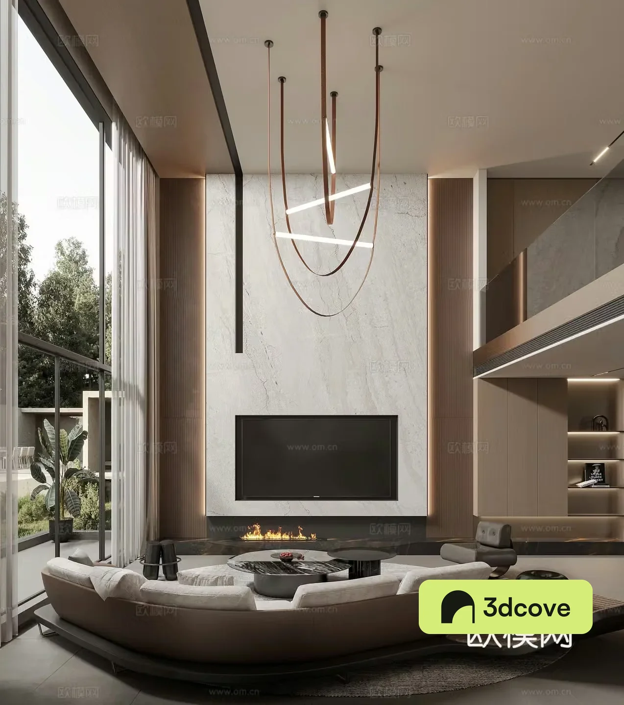 Modern villa living room