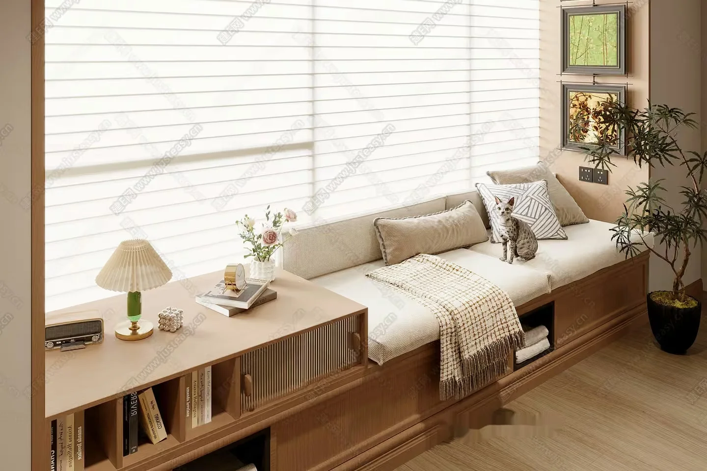 Modern Living Room 3D Model – 11339 – CORONA Render