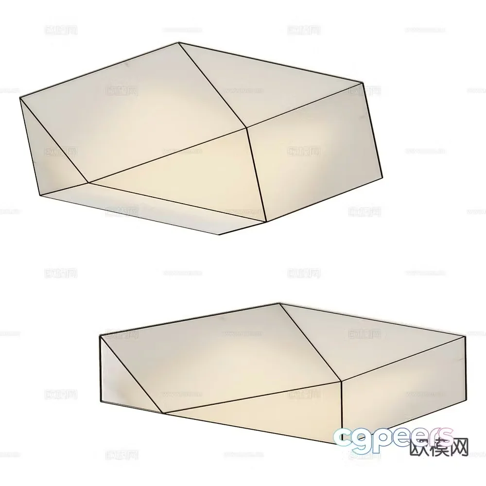 Ole geometric ceiling lamp 3d model