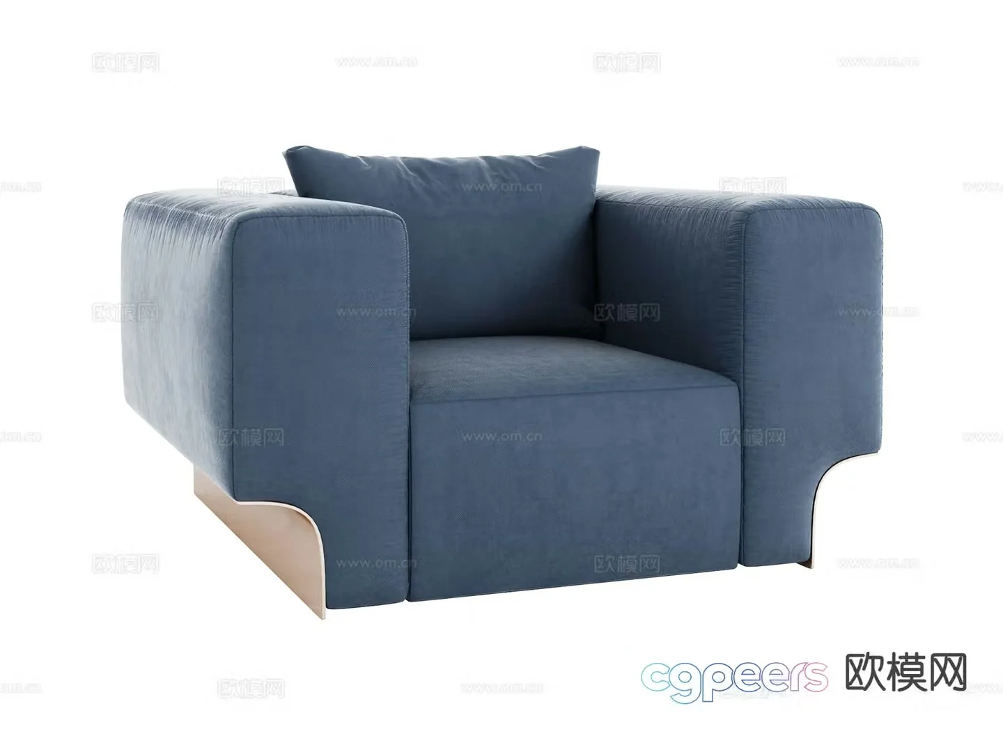 visionnaire single sofa 3d model