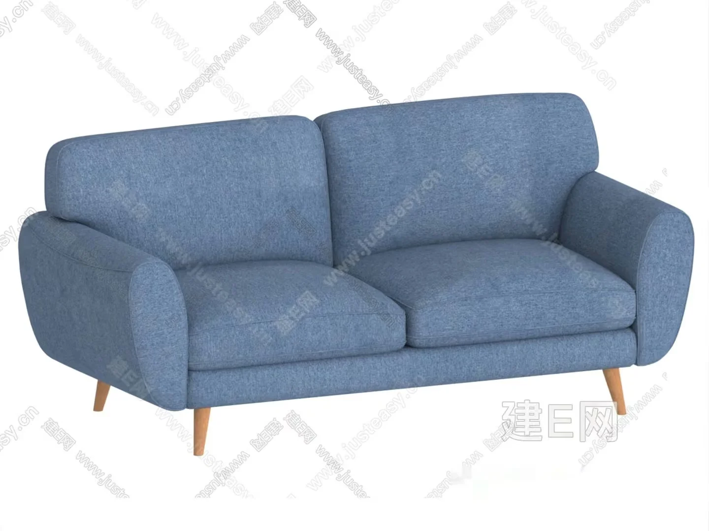 Mid-Century Modern Sofa 3D Model – 9180 – VRAY Render