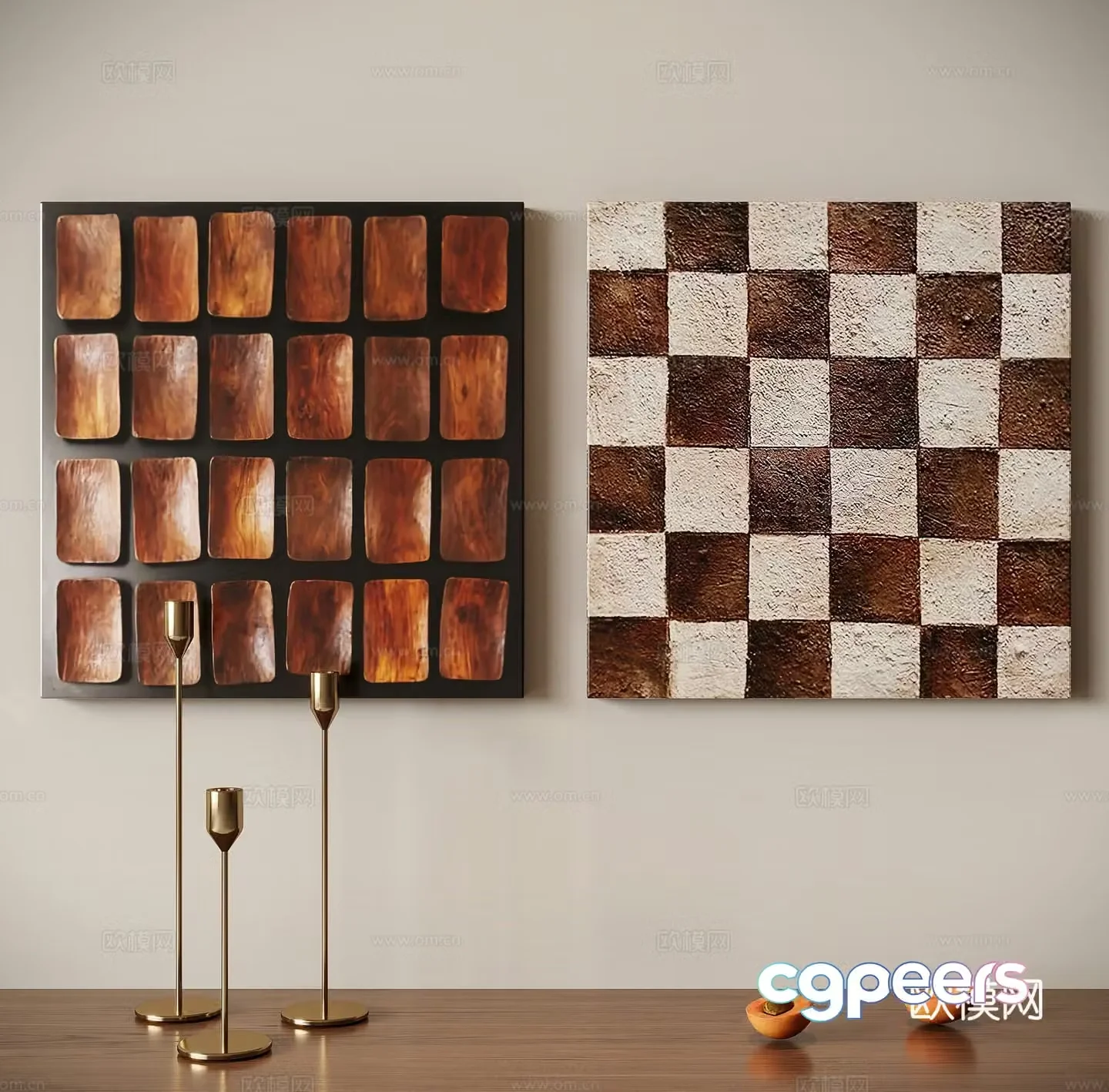 Medieval style three-dimensional painting decorative painting 3d model