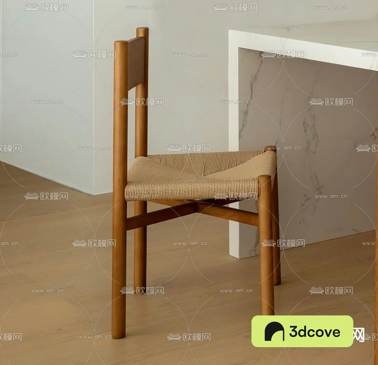 Nanuo solid wood dining chair single chair